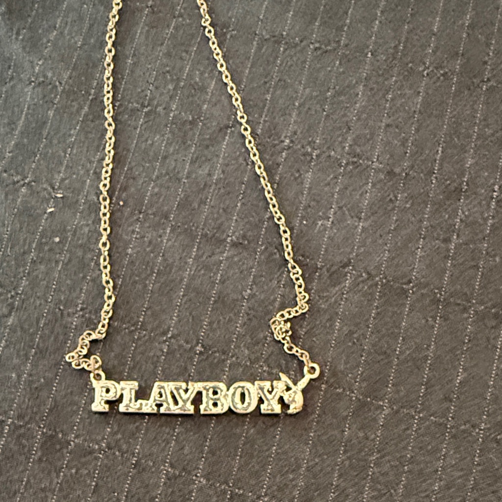 Playboy Gold Nameplate Necklace 15$